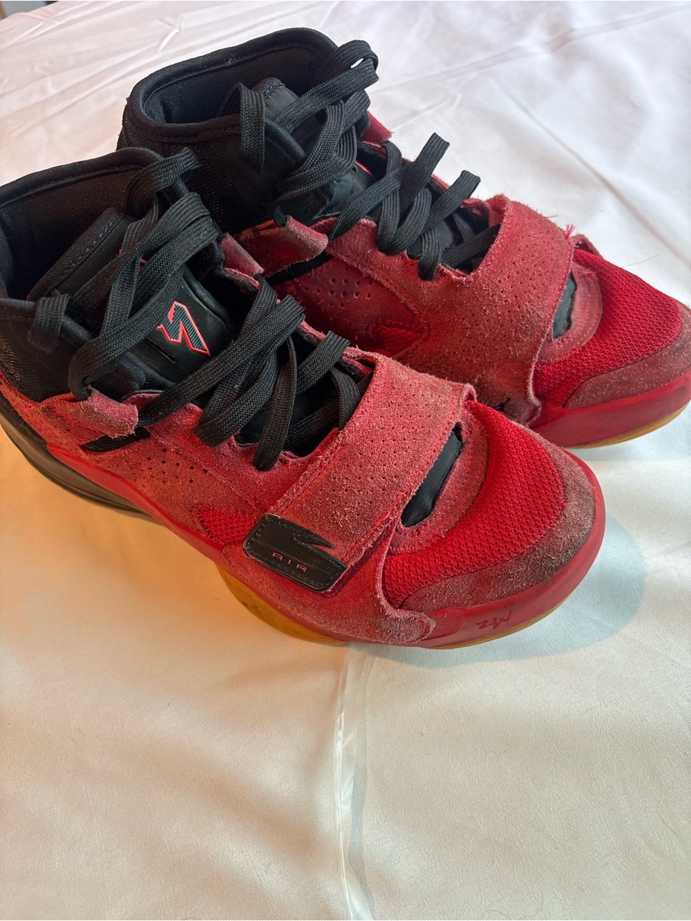 Jordan Zion 2 Men’s red suede basketball shoes